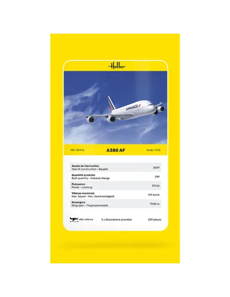 Maquette avion A 380 Af 1:125 - Heller 80436