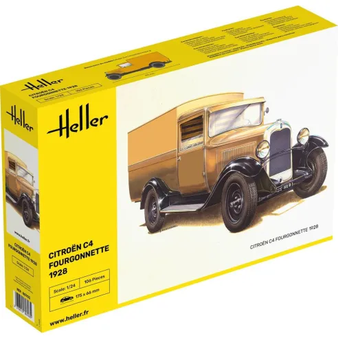 Maquette véhicule Citroen C4 Fourgonnette 1928 1:24 - Heller 80703