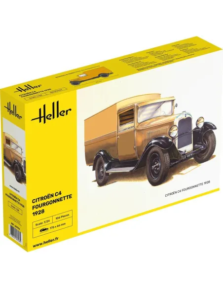 Maquette véhicule Citroen C4 Fourgonnette 1928 1:24 - Heller 80703