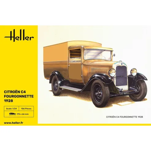 Maquette véhicule Citroen C4 Fourgonnette 1928 1:24 - Heller 80703