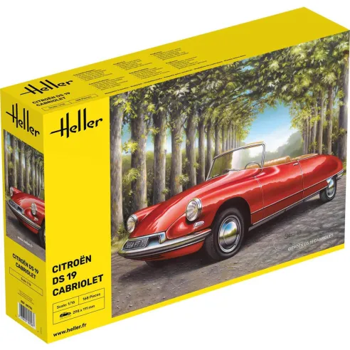 Maquette voiture Citroen Ds 19 Cabriolet 1:16 - Heller 80796