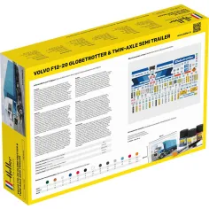 Maquette camion F12-20 Globetrotter & Twin-Axle Semi trailer 1:32 - Starter Kit - Heller 57703 2