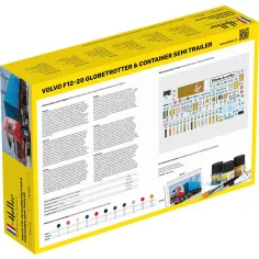 Maquette camion F12-20 Globetrotter & Container semi trailer 1:32 - Starter Kit - Heller 57702 2