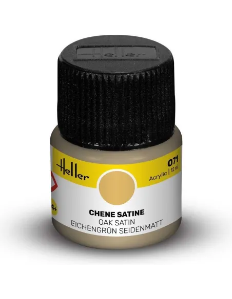 Peinture Acrylique 071 chene satine 12ml - Heller 9071
