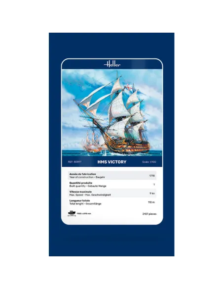 Maquette bateau Hms Victory 1:100 - Heller 80897