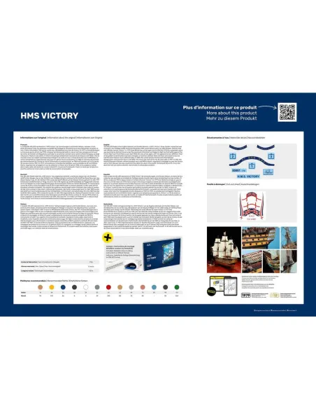 Maquette bateau Hms Victory 1:100 - Heller 80897