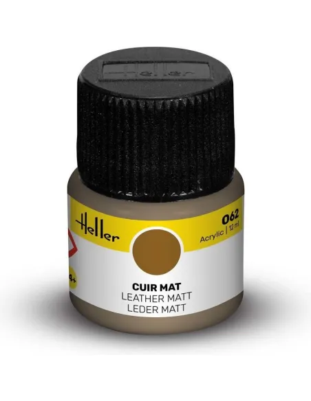 Peinture Acrylique 062 cuir mat 12ml - Heller 9062
