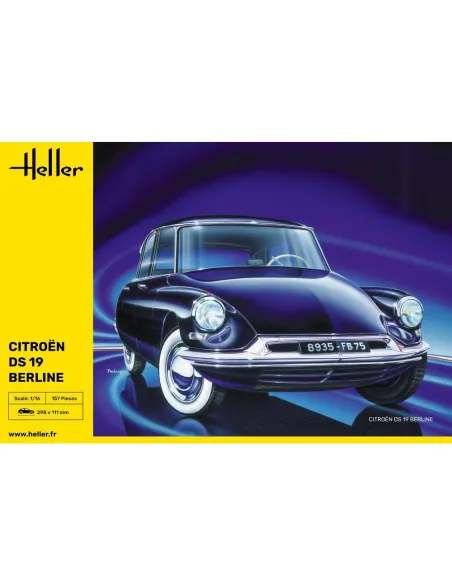 Maquette voiture Citroen Ds 19 1:16 - Heller 80795