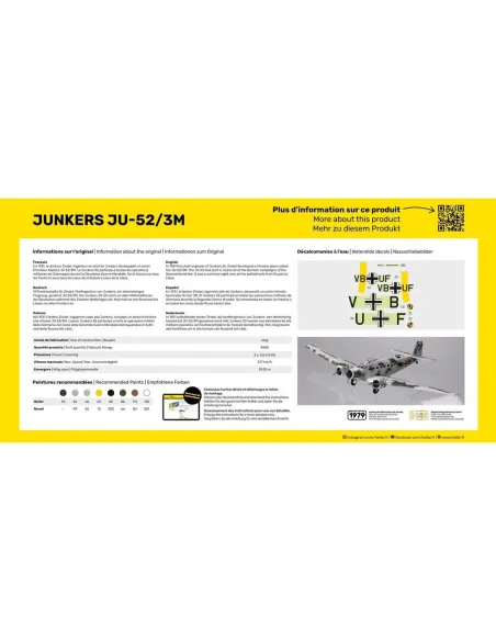 Maquette avion 52/3m 1:72 - Heller 80380
