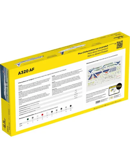 Maquette avion A 320 Af 1:125 - Heller 80448