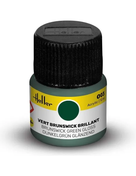Peinture Acrylique 003 vert brunswick brillant 12ml - Heller 9003