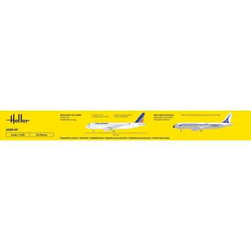 Maquette avion A 320 Af 1:125 - Heller 80448