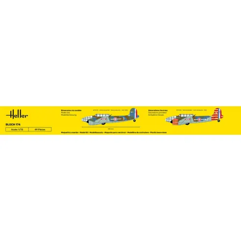 Maquette avion Bloch 174 1:72 - Heller 80312