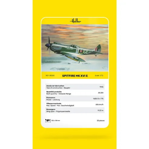 Maquette avion Spitfire 1:72 - Heller 80282
