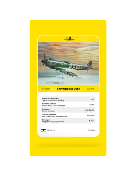 Maquette avion Spitfire 1:72 - Heller 80282