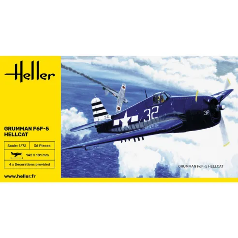 Maquette d'avion F6F Hellcat 1:72 - Heller 80272