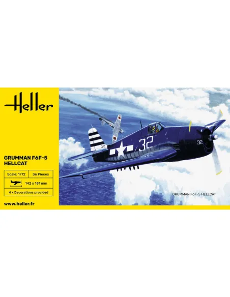 Maquette d'avion F6F Hellcat 1:72 - Heller 80272