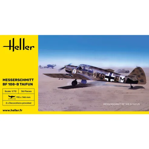 Maquette avion Messerschmitt Bf 108 B Taifun 1:72 - Heller 80231