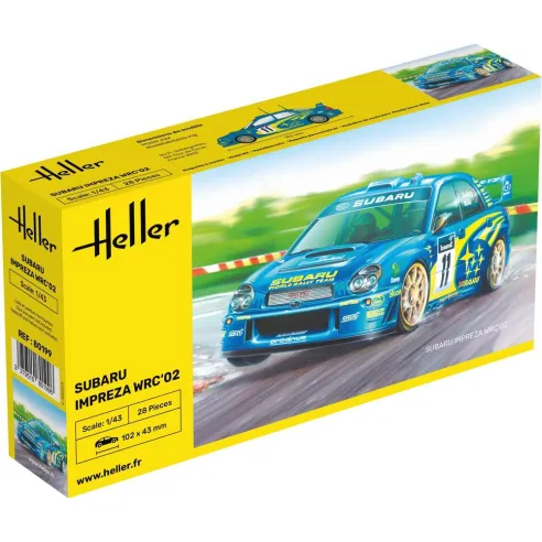 Maquette voiture Impreza Wrc'02 1:43 - Heller 80199