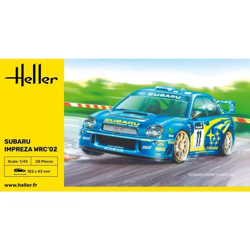 Maquette voiture Impreza Wrc'02 1:43 - Heller 80199