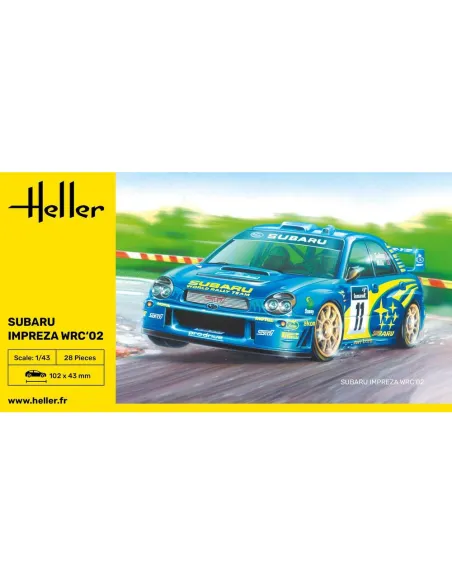 Maquette voiture Impreza Wrc'02 1:43 - Heller 80199