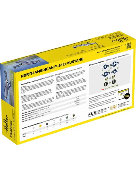 Maquette avion 51 Mustang 1:72 - Heller 80268