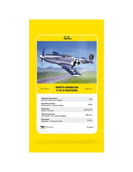Maquette avion 51 Mustang 1:72 - Heller 80268