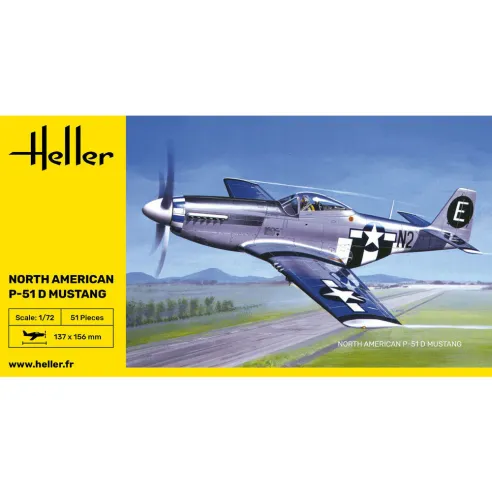 Maquette avion 51 Mustang 1:72 - Heller 80268