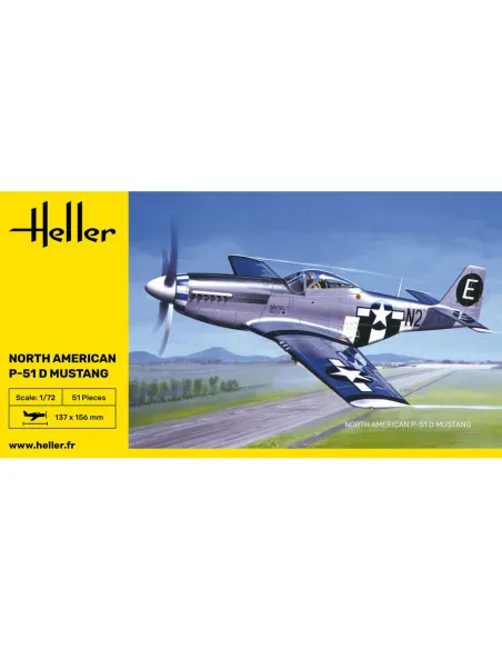Maquette avion 51 Mustang 1:72 - Heller 80268