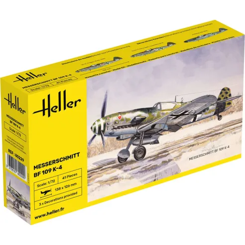 Maquette d'avion Messerschmitt Bf 109 K 1:72 - Heller 80229