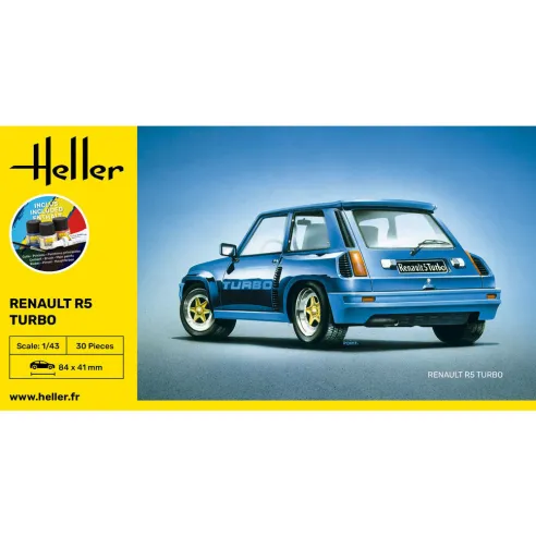 Maquette de voiture Renault R5 Turbo 1/43 - Starter Kit - Heller 56150