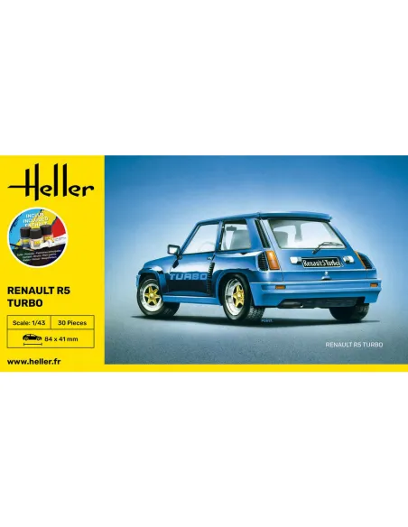 Maquette de voiture Renault R5 Turbo 1/43 - Starter Kit - Heller 56150
