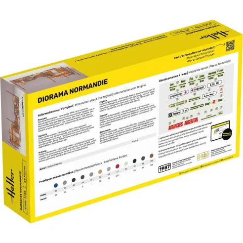 Maquette monuments Diorama Normandie 1:35 - Heller 81250