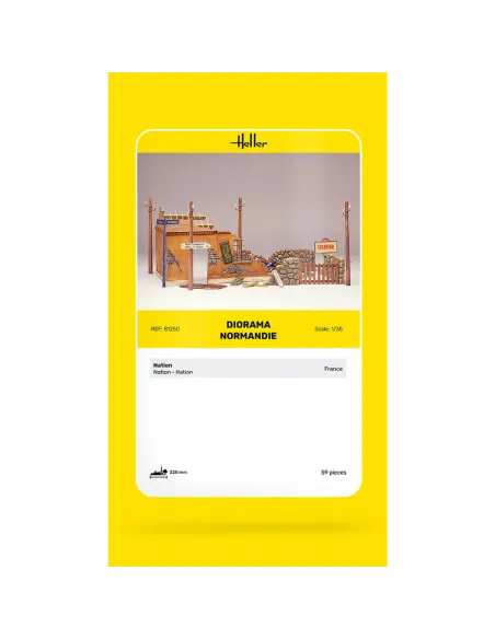 Maquette monuments Diorama Normandie 1:35 - Heller 81250