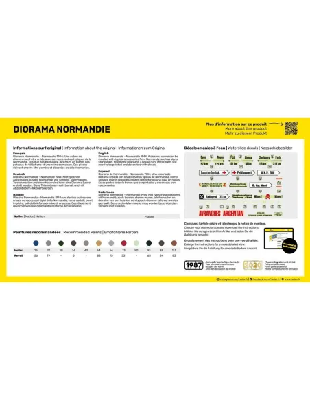Maquette monuments Diorama Normandie 1:35 - Heller 81250