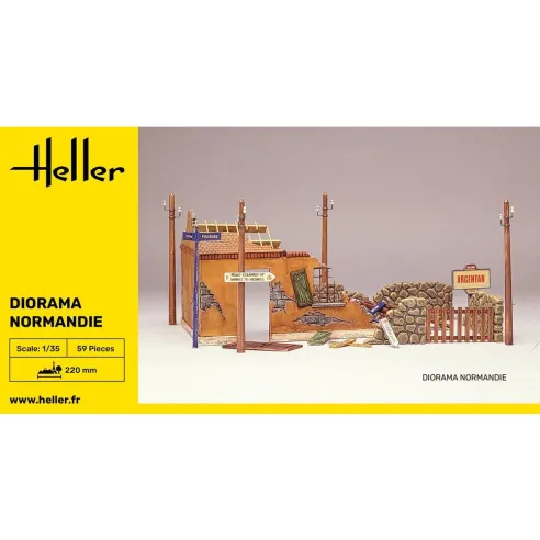 Maquette monuments Diorama Normandie 1:35 - Heller 81250