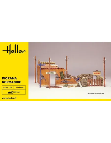 Maquette monuments Diorama Normandie 1:35 - Heller 81250