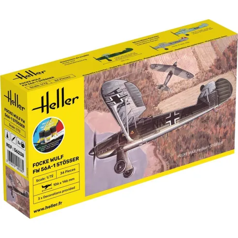 Maquette d'avion Focke Wulf Stosser 1:72 - Starter Kit - Heller 56238