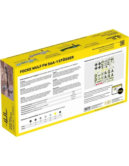 Maquette d'avion Focke Wulf Stosser 1:72 - Starter Kit - Heller 56238