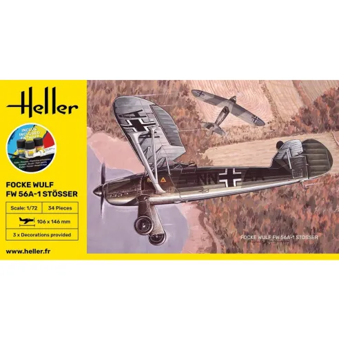 Maquette d'avion Focke Wulf Stosser 1:72 - Starter Kit - Heller 56238