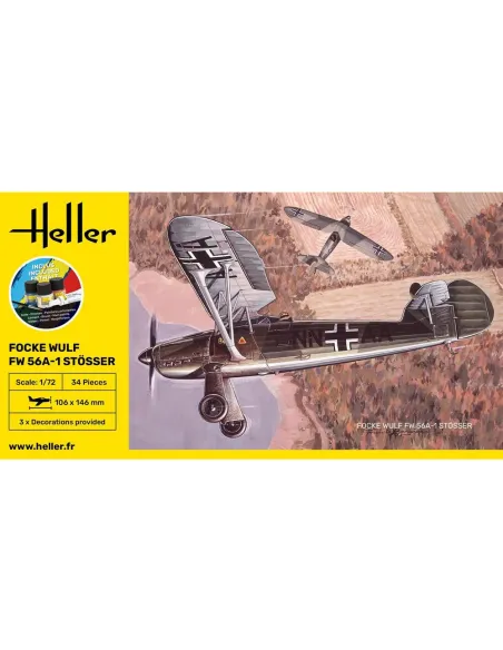 Maquette d'avion Focke Wulf Stosser 1:72 - Starter Kit - Heller 56238