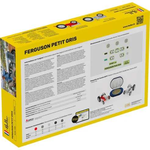 Maquette Tracteur Ferguson Le Petit Gris 1:24 - Starter Kit - Heller 57401