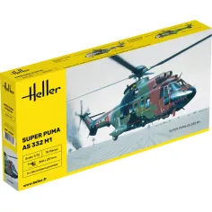 Maquette hélicoptère Super Puma As 332 M1 1:72 - Heller 80367