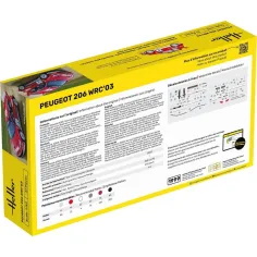 Maquette de voiture Peugeot 206 Wrc'03 1/43 - Heller 80113 2