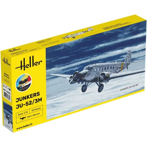 Maquette avion Ju-52/3m 1:72 - Starter Kit - Heller 56380