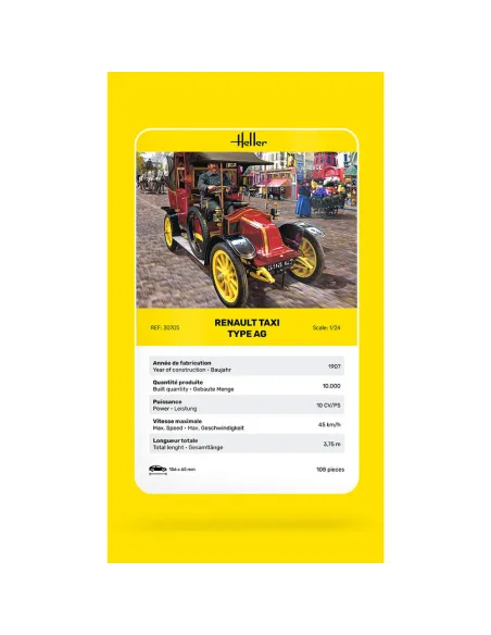 Maquette voiture Renault Taxi Type Ag 1:24 - Heller 30705