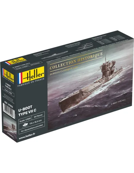 Maquette sous-marin Boot Type Vii C 1:400 - Heller 81002