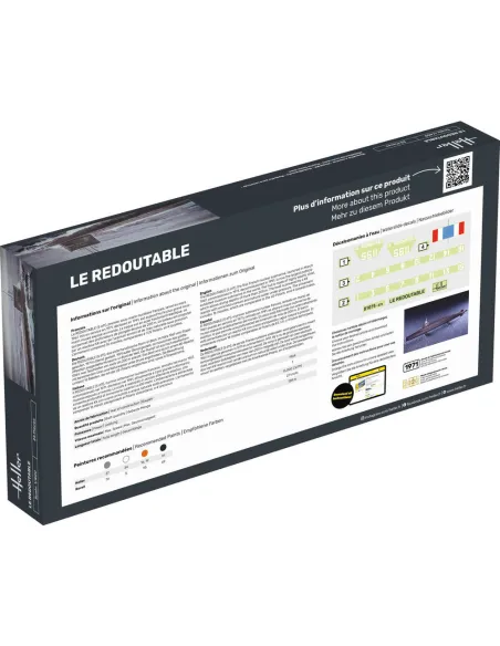 Maquette de bateau Boot S/M Redoutable 1:400 - Heller 81075