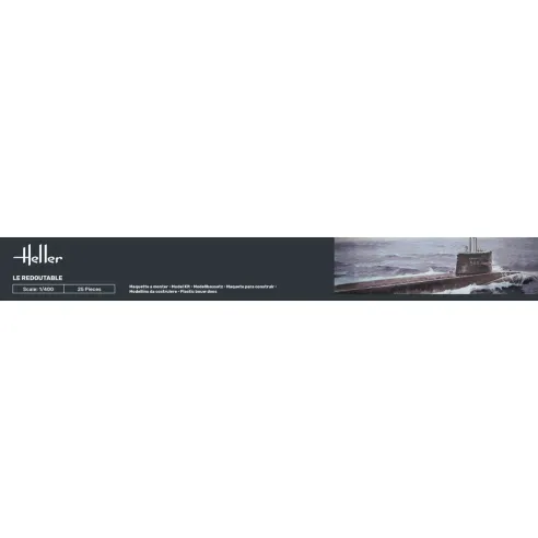 Maquette de bateau Boot S/M Redoutable 1:400 - Heller 81075