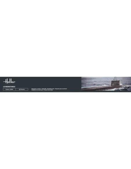 Maquette de bateau Boot S/M Redoutable 1:400 - Heller 81075